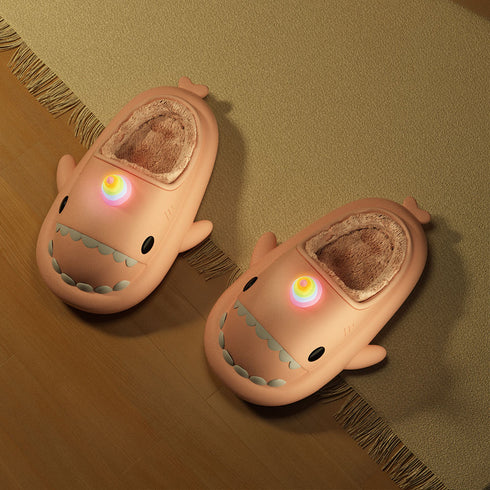 Sharkicks Basic - Invierno, Pantuflas de Tiburón Unicornio, Tacón Abierto